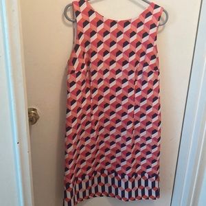 14P Amanda Lane Qbert dress (if you know,you know) pink orange wht blu s…